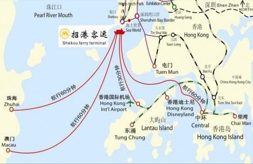 bản đồ của bến phà xà khẩu