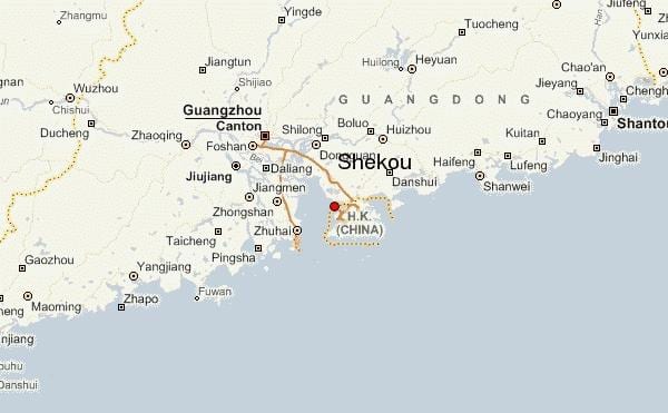 shekou bản đồ Trung quốc