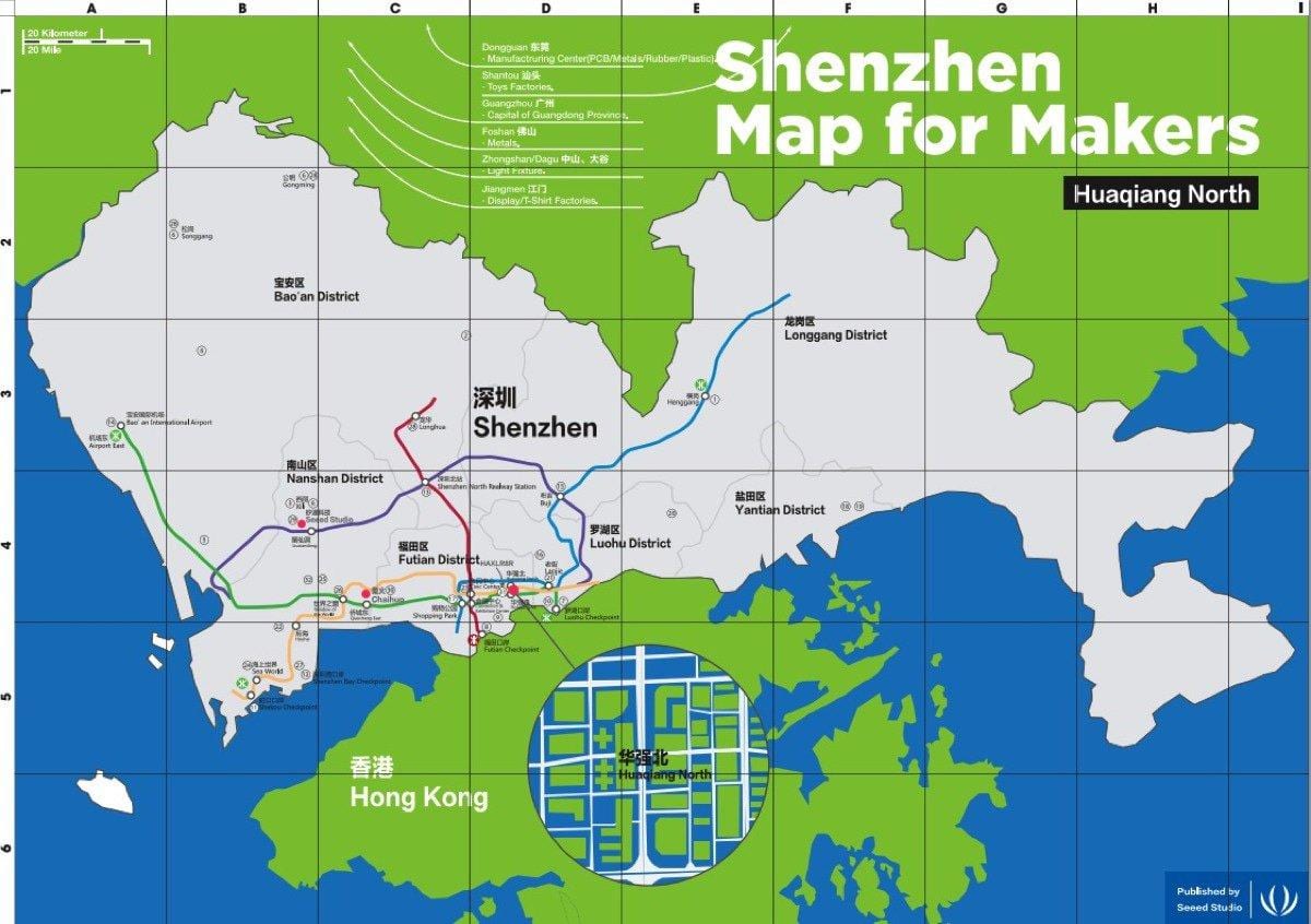 bản đồ của Thâm bản đồ cho các nhà sản xuất