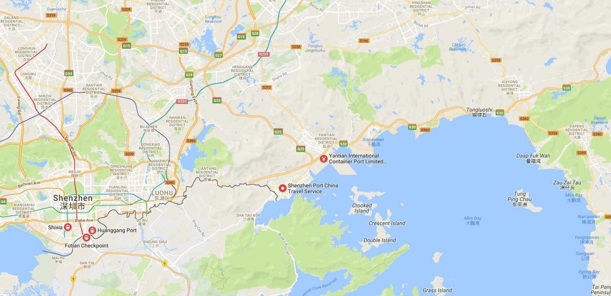 shekou cổng bản đồ