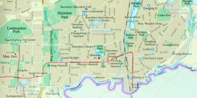 Bản đồ của Thâm huyện