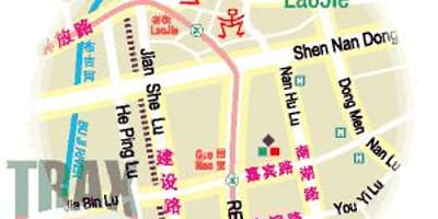 Dongmen trường Thâm bản đồ