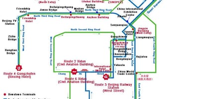 Bản đồ của Thâm xe buýt