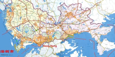 Bản đồ của Thâm ems Trung quốc