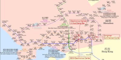 Bản đồ của Thâm thị trường điện tử
